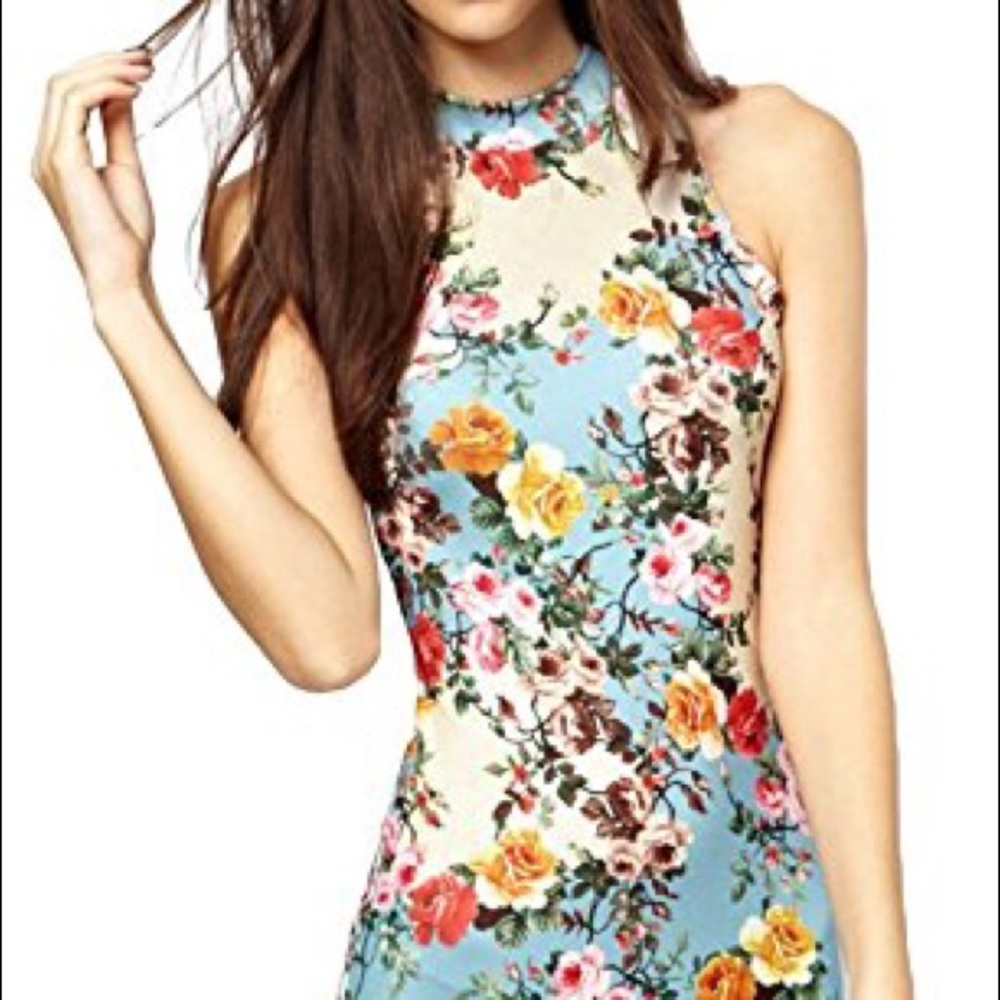 Floral pencil dress